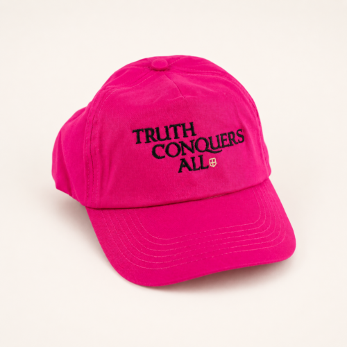 Truth Conquers All Pink Baseball Cap