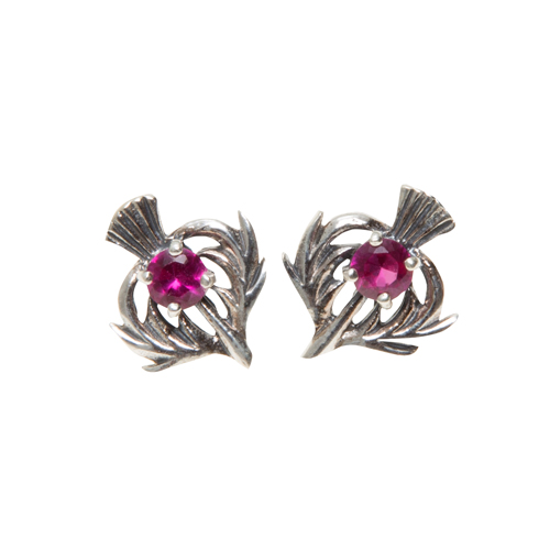 July Birthstone Scottish Thistle Earrings Toucan The Official July Birthstone Scottish Thistle Earrings Toucan