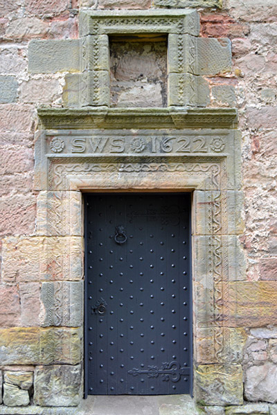 Sir William St Clair's door at Rosslyn Castle - 1622