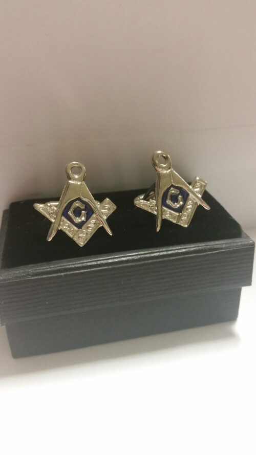 Blue Masonic Cufflinks