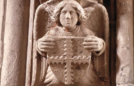 Angel with engrailed cross, Rosslyn Chapel