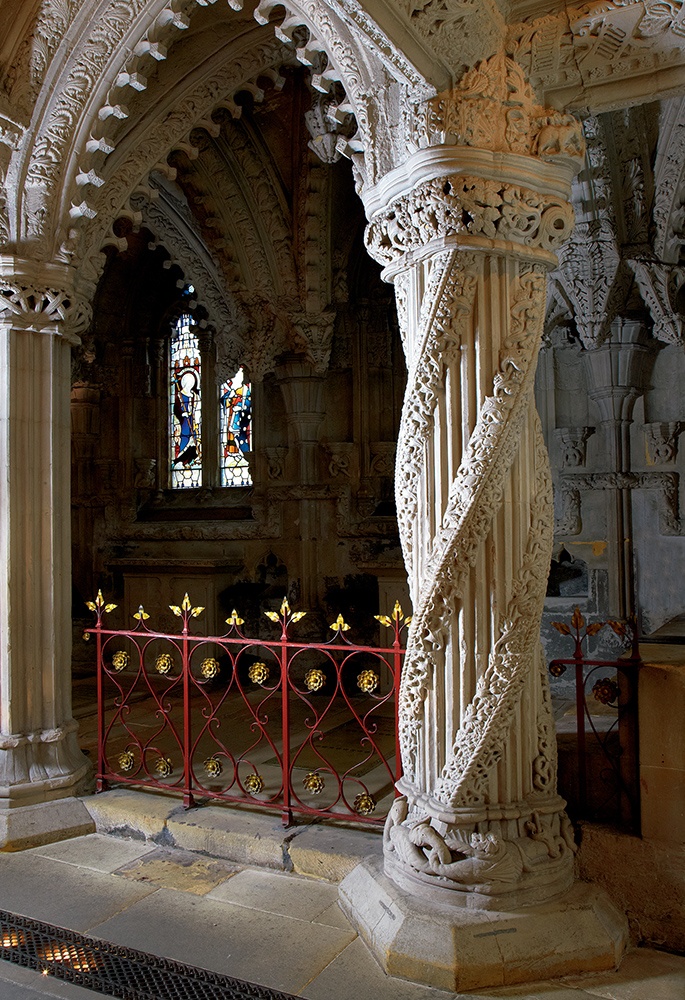 Apprentice Pillar, Rosslyn Chapel