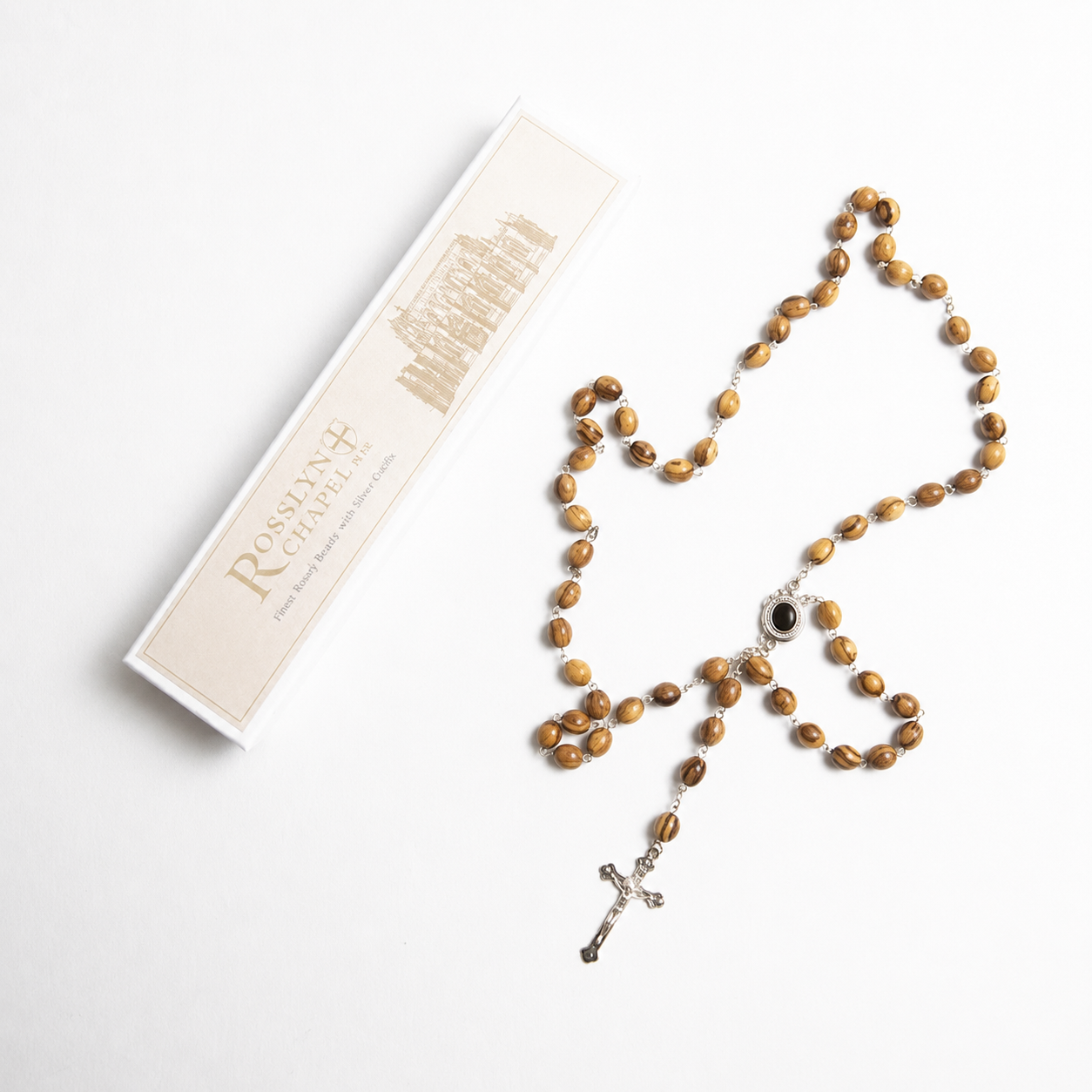 Silver Links Rosary Beads