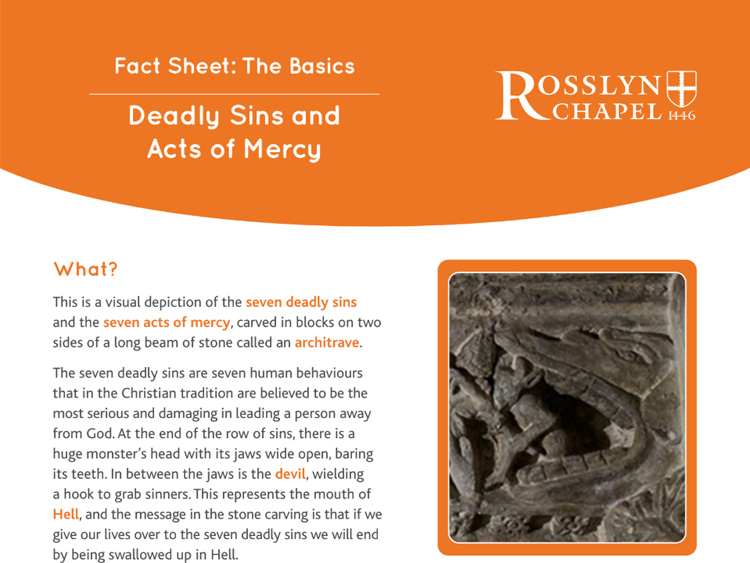 Seven Deadly Sins and Acts of Mercy Fact Sheet