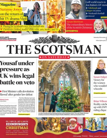 Rosslyn Chapel Christmas featured in The Scotsman newspaper
