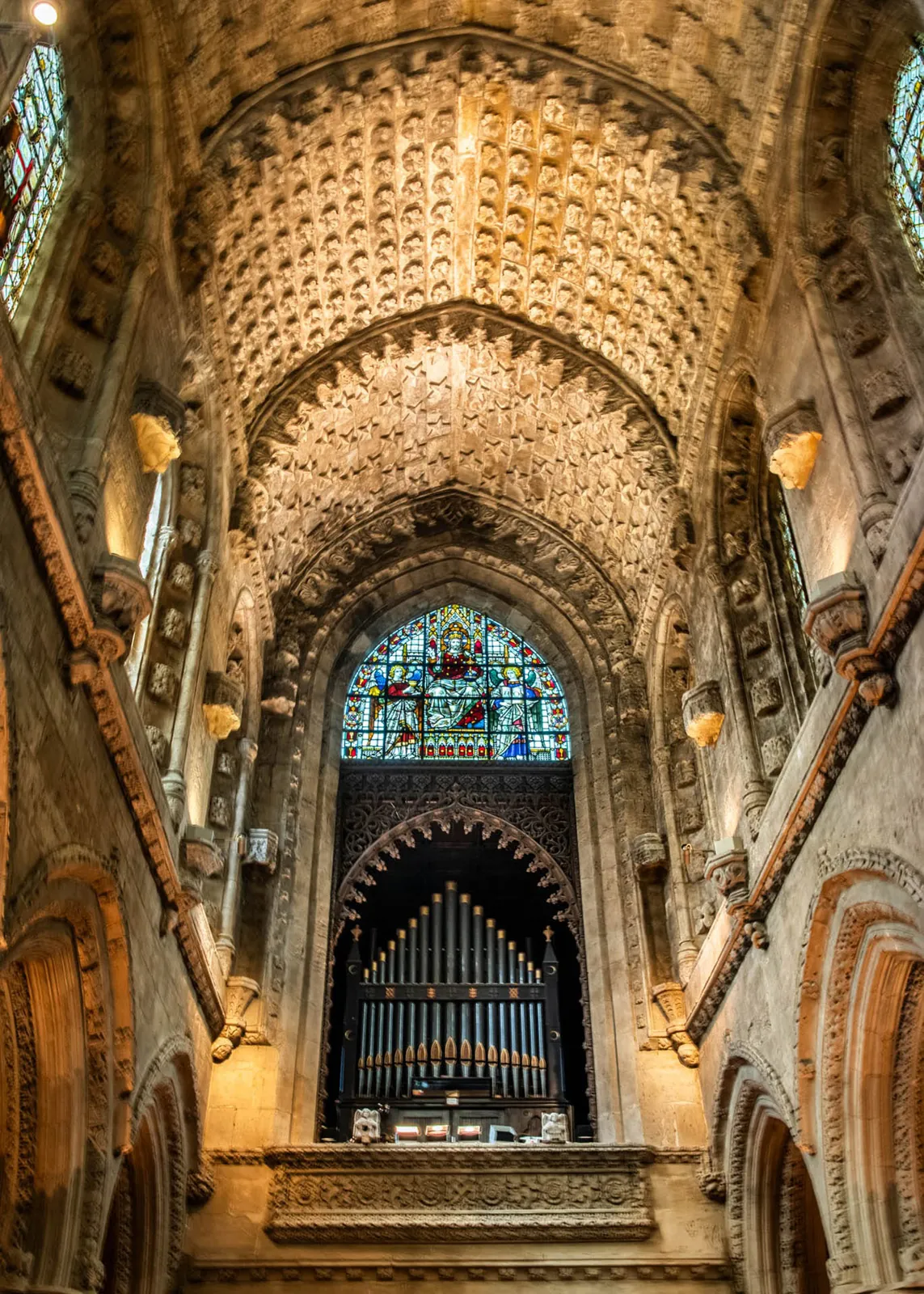 The organ and ceiling viewed from the altar - Credit: Mikael Örbratt (Mölnlycke Fotoklubb)