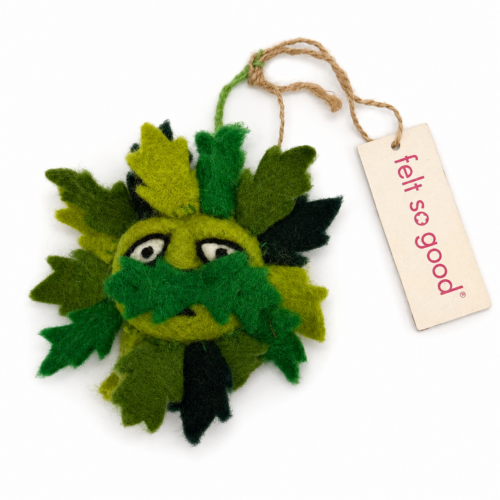 Green Man Felt Decoration