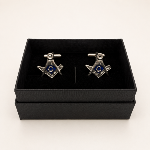 Blue Masonic Cufflinks
