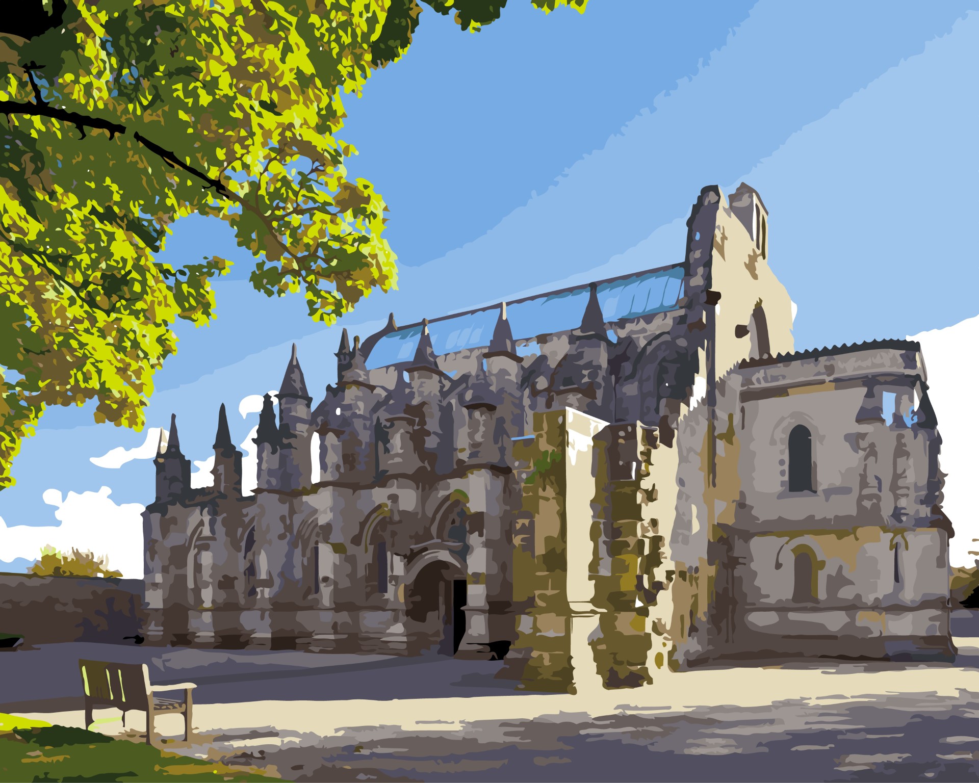 Rosslyn Chapel Paint by Numbers