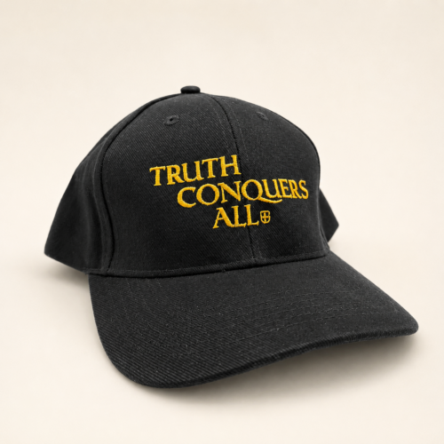 Truth Conquers All Black Baseball Cap