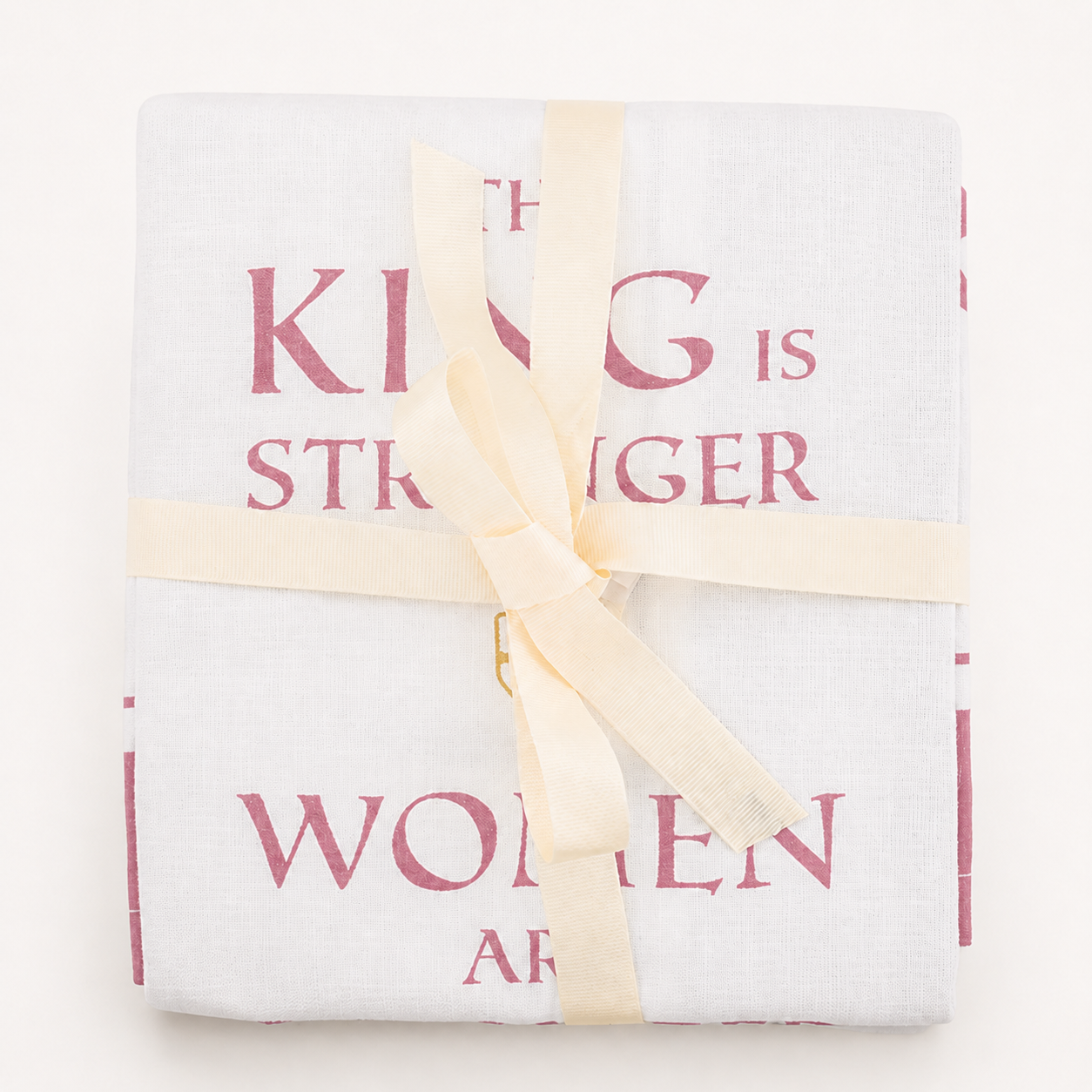 Truth Conquers All Tea Towel (Pink)