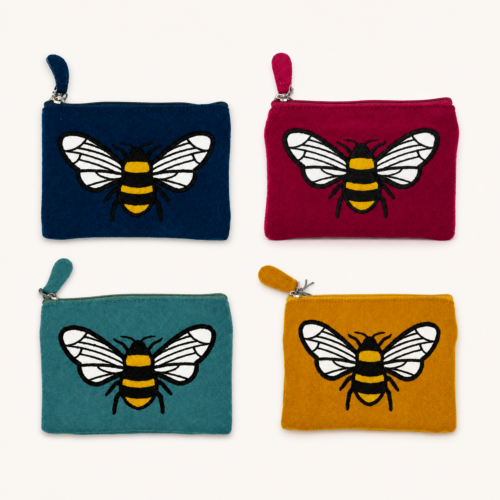 Chapel Bees Felt Purse