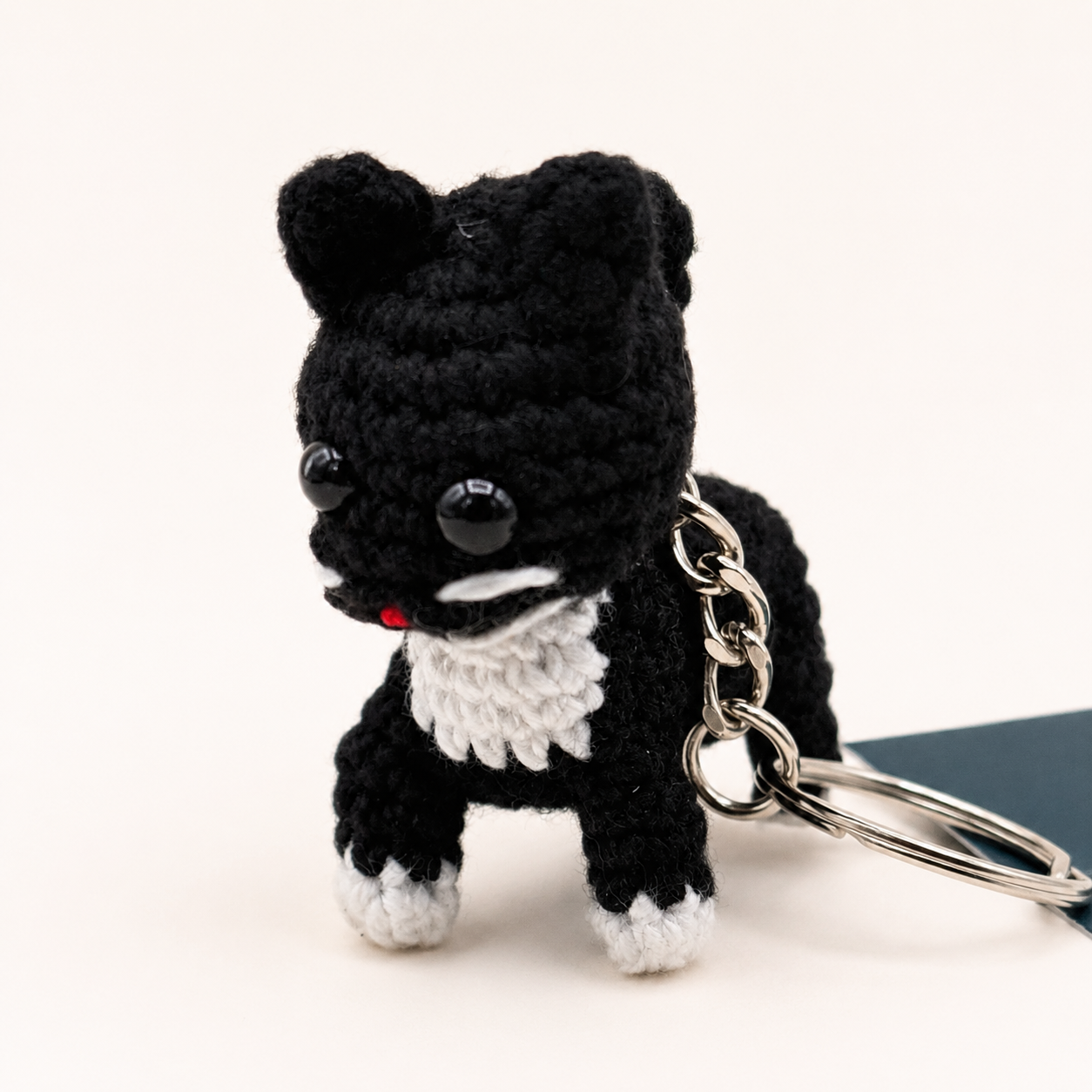 William the Chapel Cat Crochet Keyring