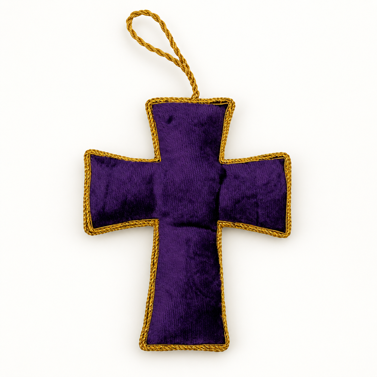 Purple Cross Decoration