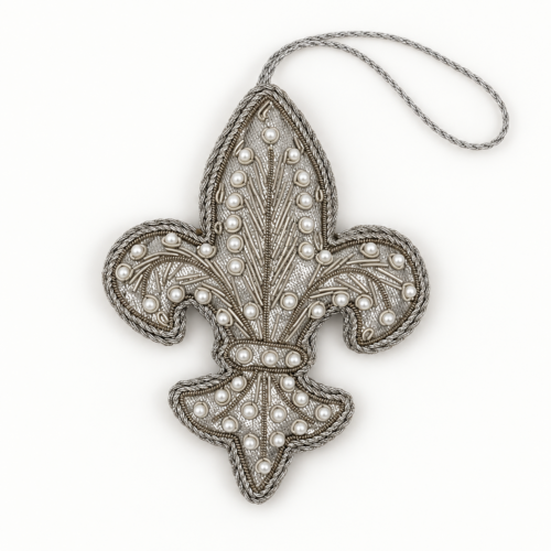 Silver Fleur-de-Lys Decoration