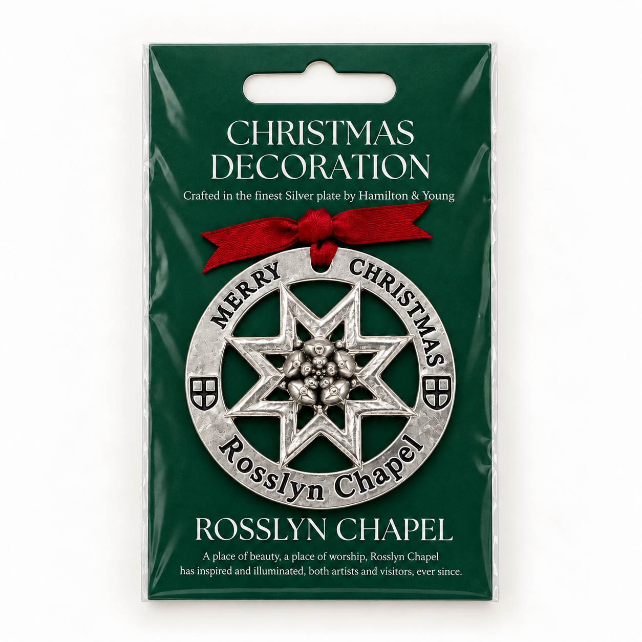 Silver Plated Rosslyn Chapel Star Decoration